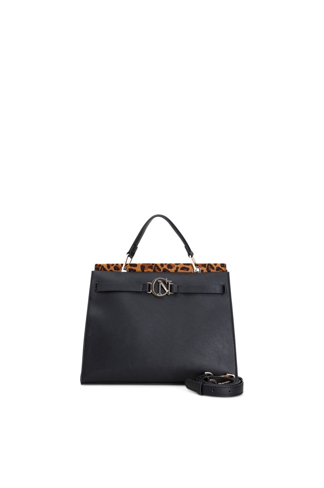 Bauletto CafeNoir con contrasti colore animalier ZA0301