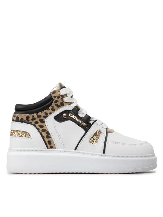 Cafènoir DE1660 Sneakers in pelle con riporti maculati