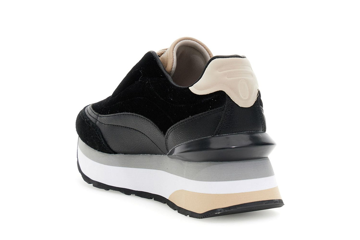Sneakers Cafènoir Running in velluto e pelle DL9004