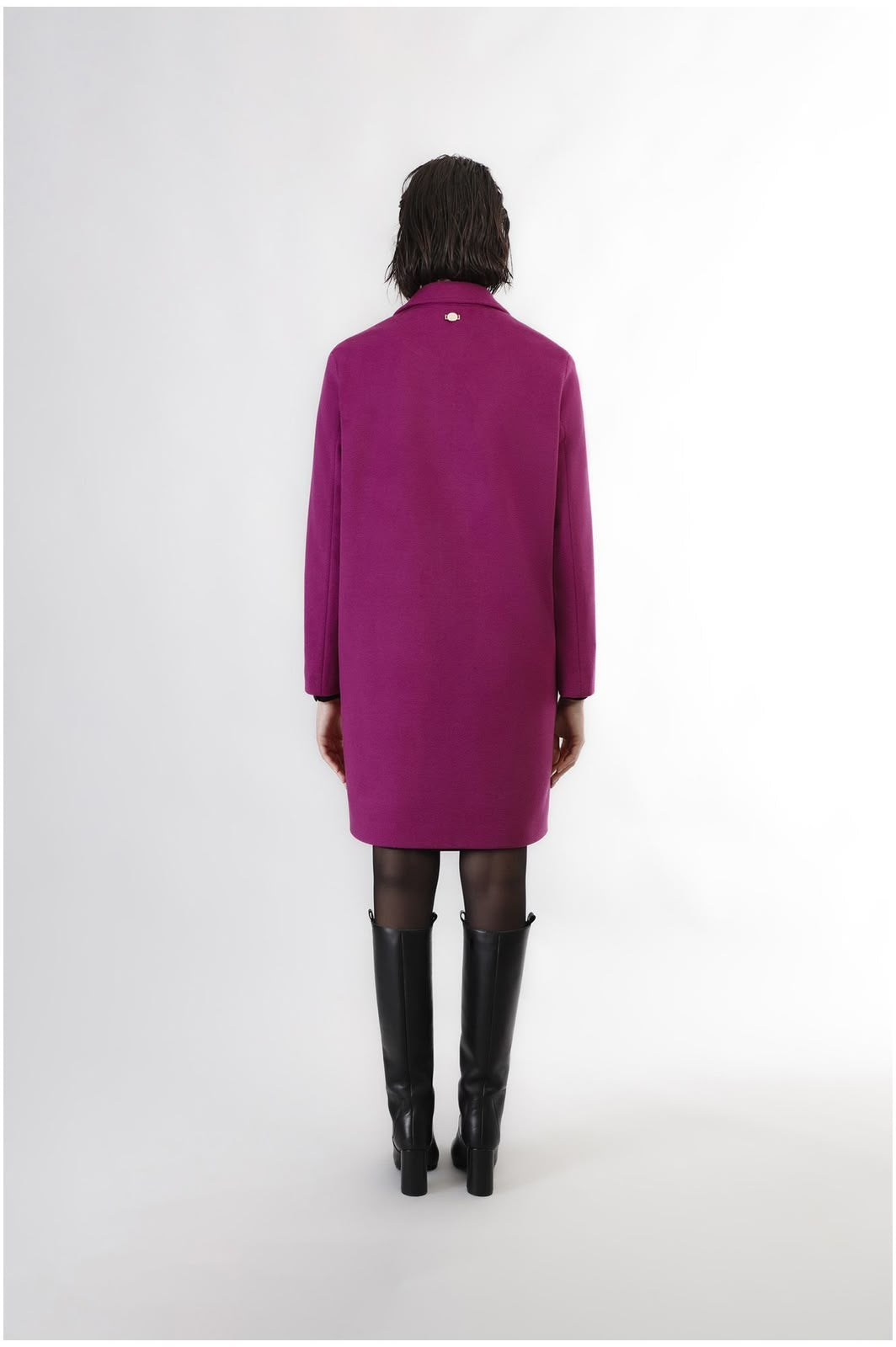 Cappotto monopetto linea ad ovetto CafèNoir JI0083