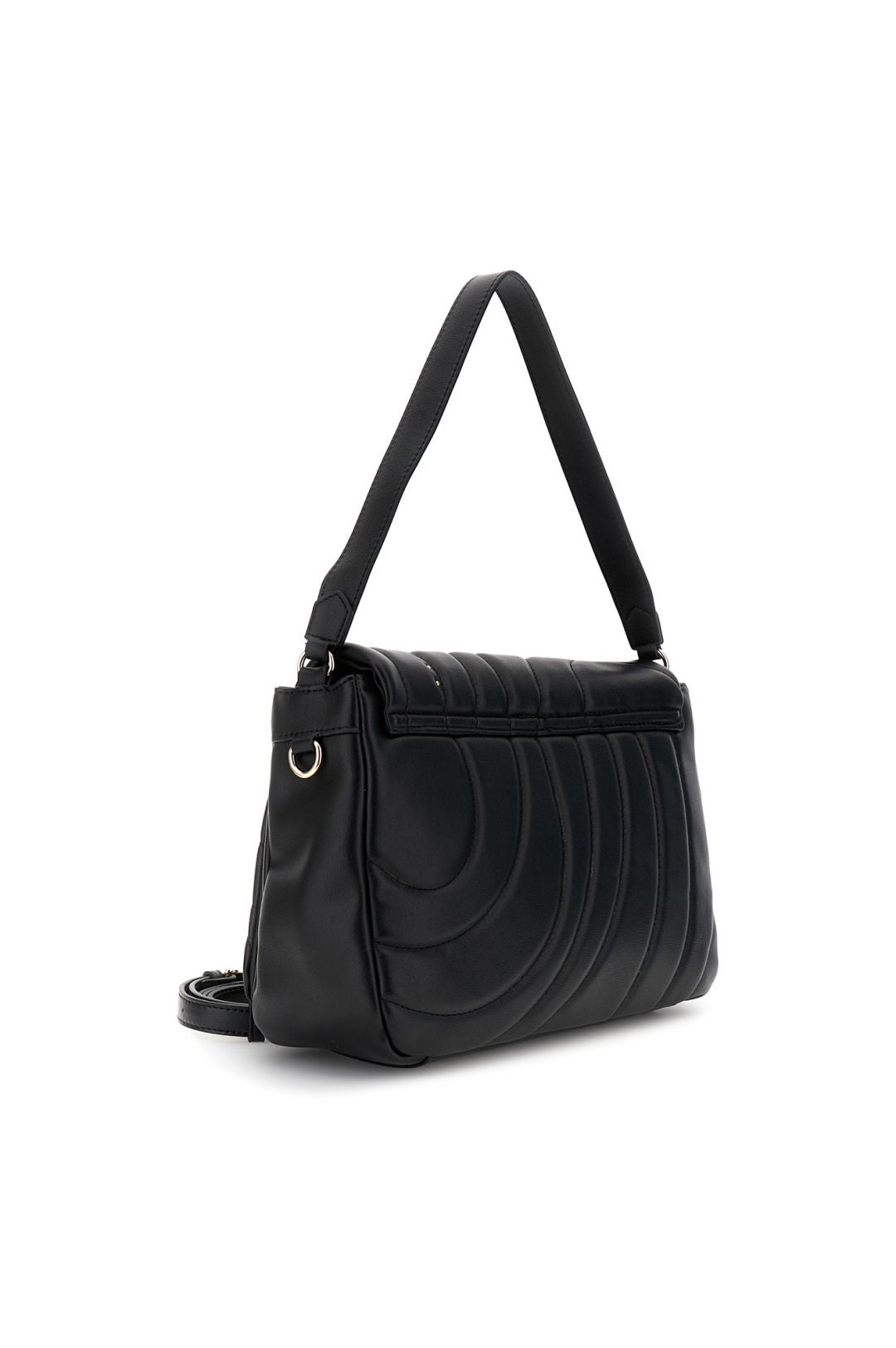 Borsa a pattina di CafèNoir in simipelle trapuntata e imbottita con rivetti CJ0902