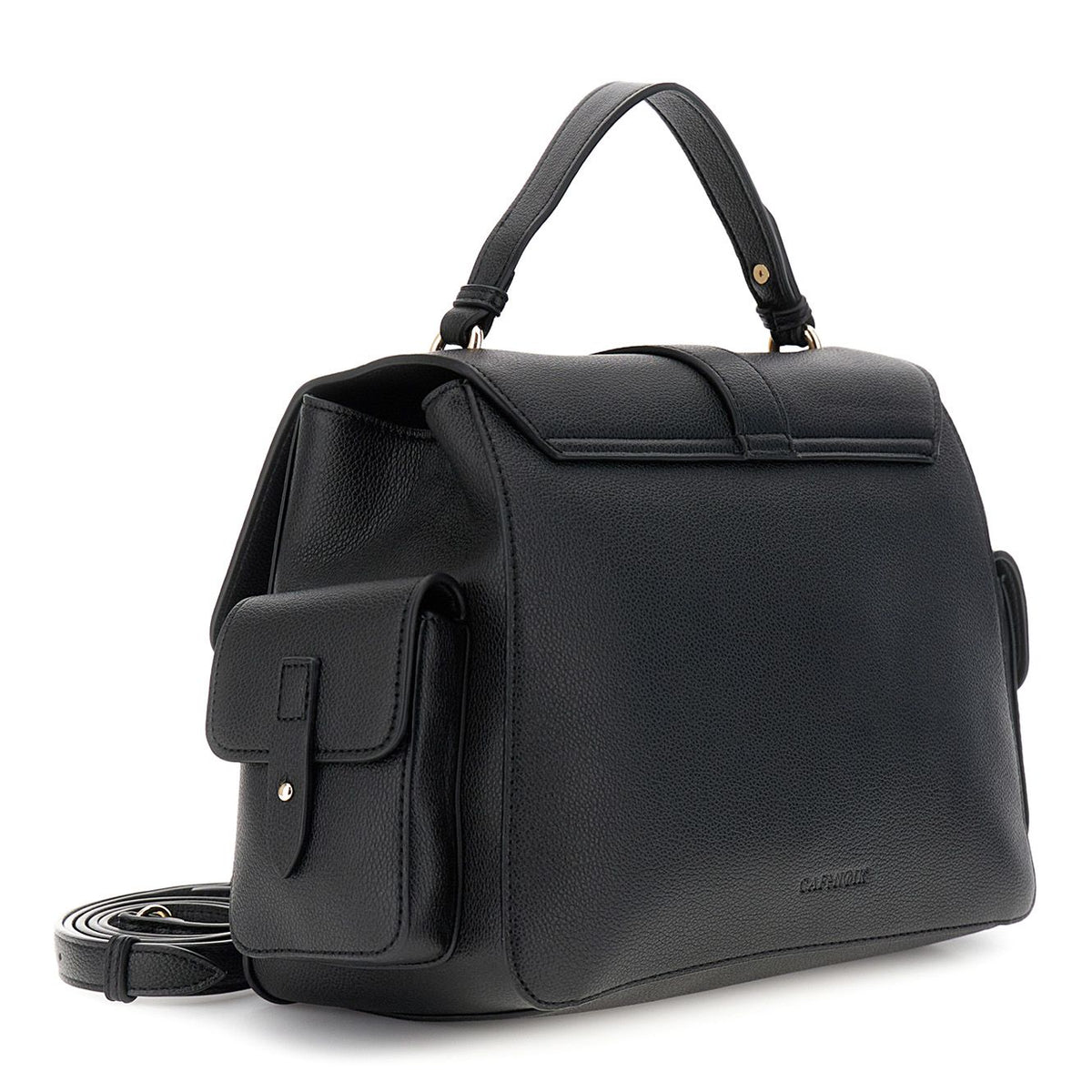 Borsa a mano di CafèNoir con pattina effetto pelle con grana NN0930