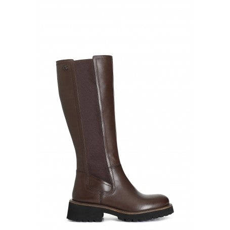 Stivale Cafènoir in pelle con elastici FE1000