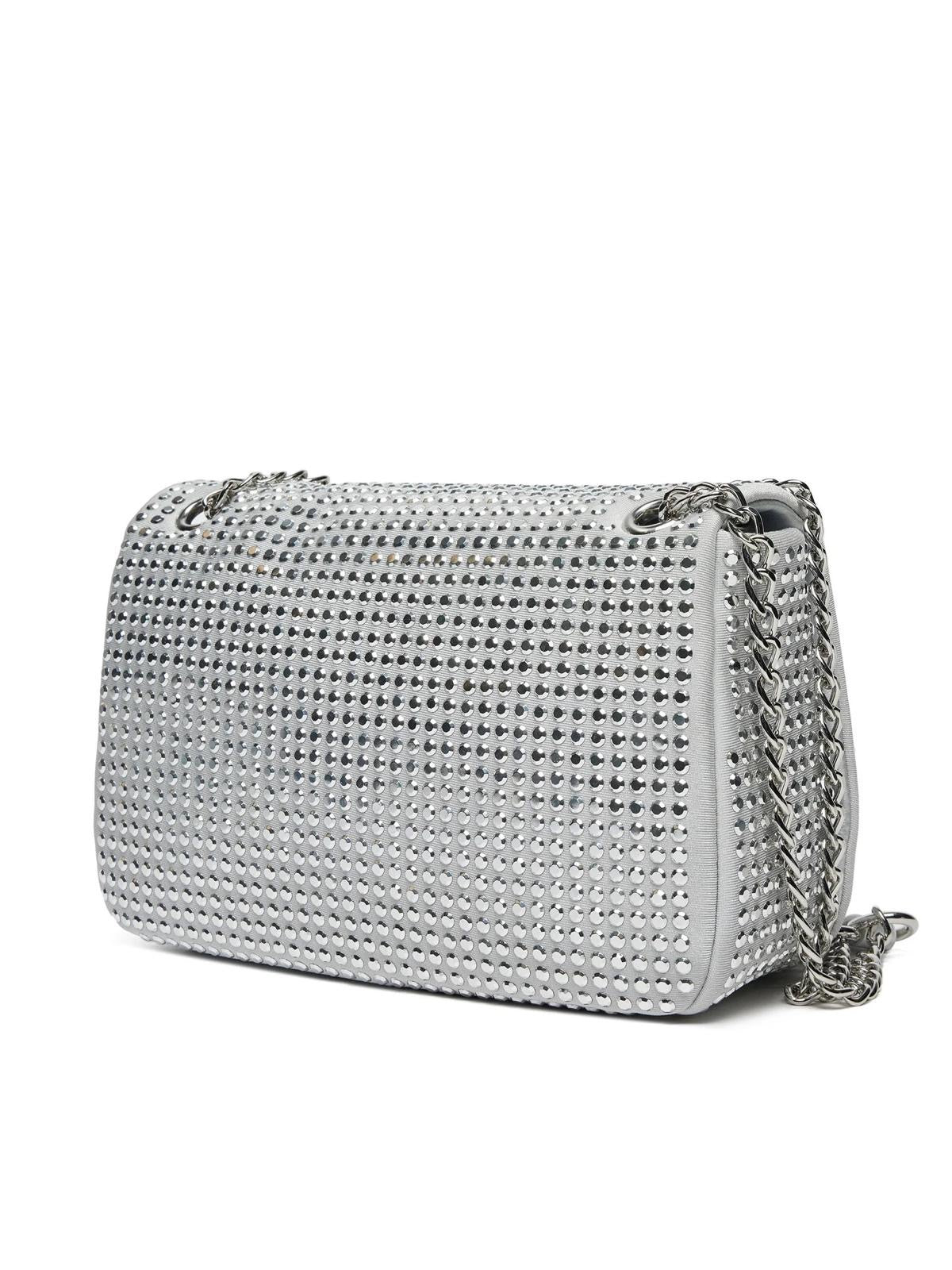 LOVE M. Borsa Tracolla Donna Argento Strass JC4136PP1MLL196B-PE25