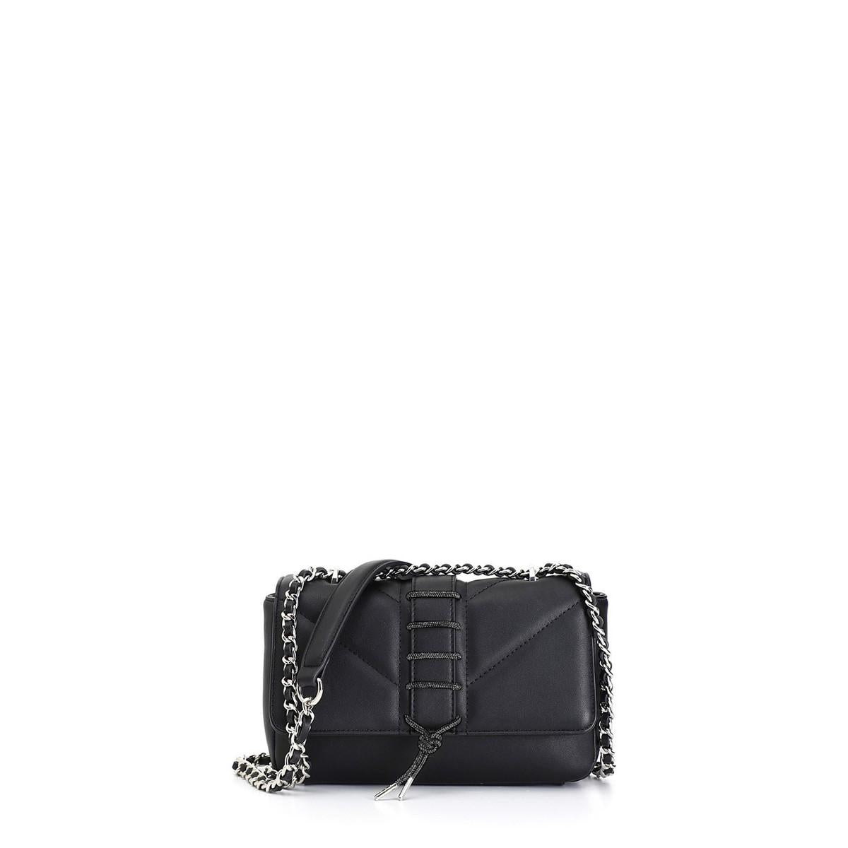 Mini bag CafeNoir con laccio di strass nero NL0501
