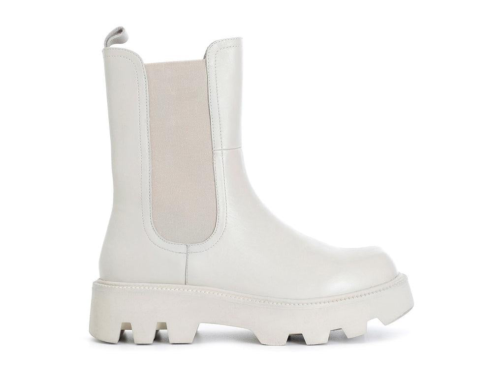 Tronchetto Cafènoir in pelle con elastico off white FD1302