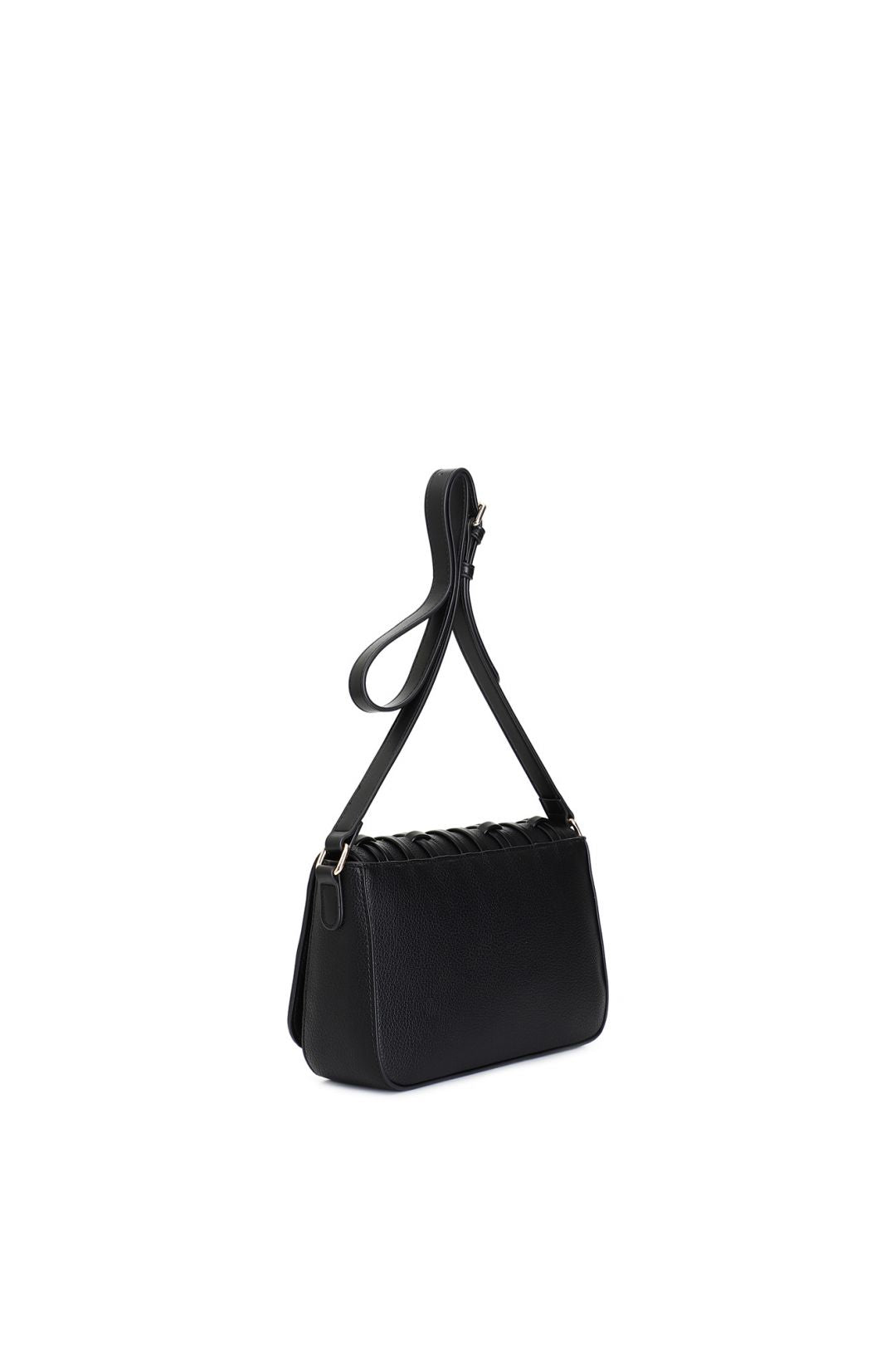 Borsa Cafènoir Tracolla con pattina con infilatura di mignon, nero MB0805