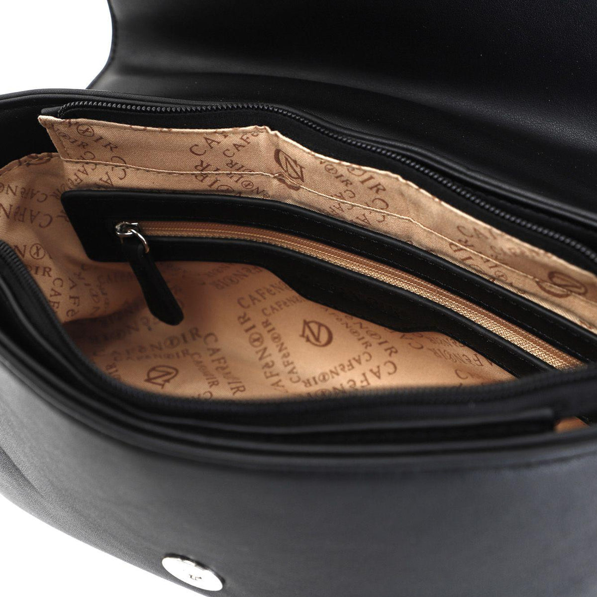 Mini bag CafeNoir con laccio di strass nero NL0501