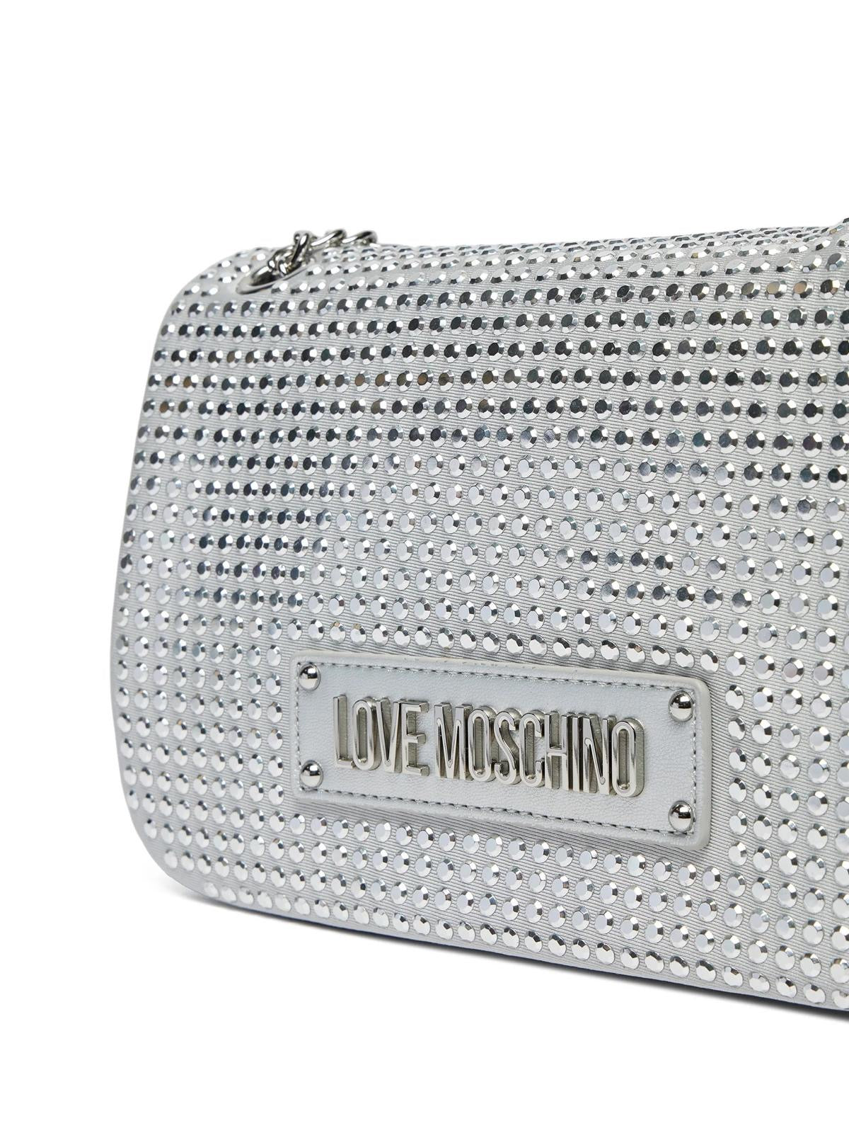 LOVE M. Borsa Tracolla Donna Argento Strass JC4136PP1MLL196B-PE25
