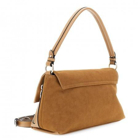 Sacca morbida con pattina di CafèNoir con effetto pelle tipo suede YB0906