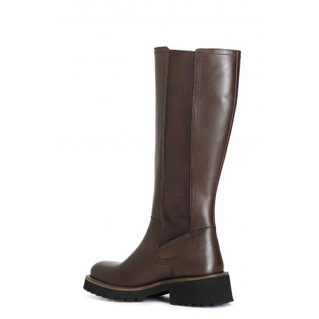 Stivale Cafènoir in pelle con elastici FE1000