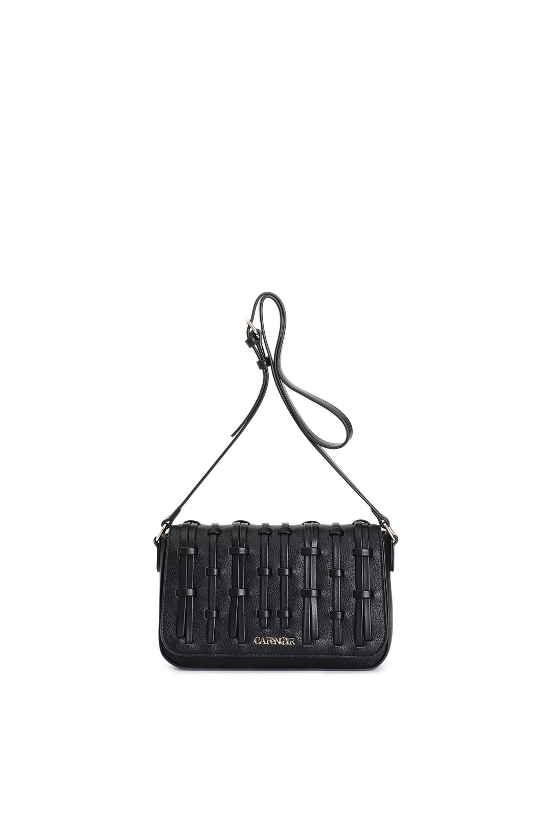 Borsa Cafènoir Tracolla con pattina con infilatura di mignon, nero MB0805