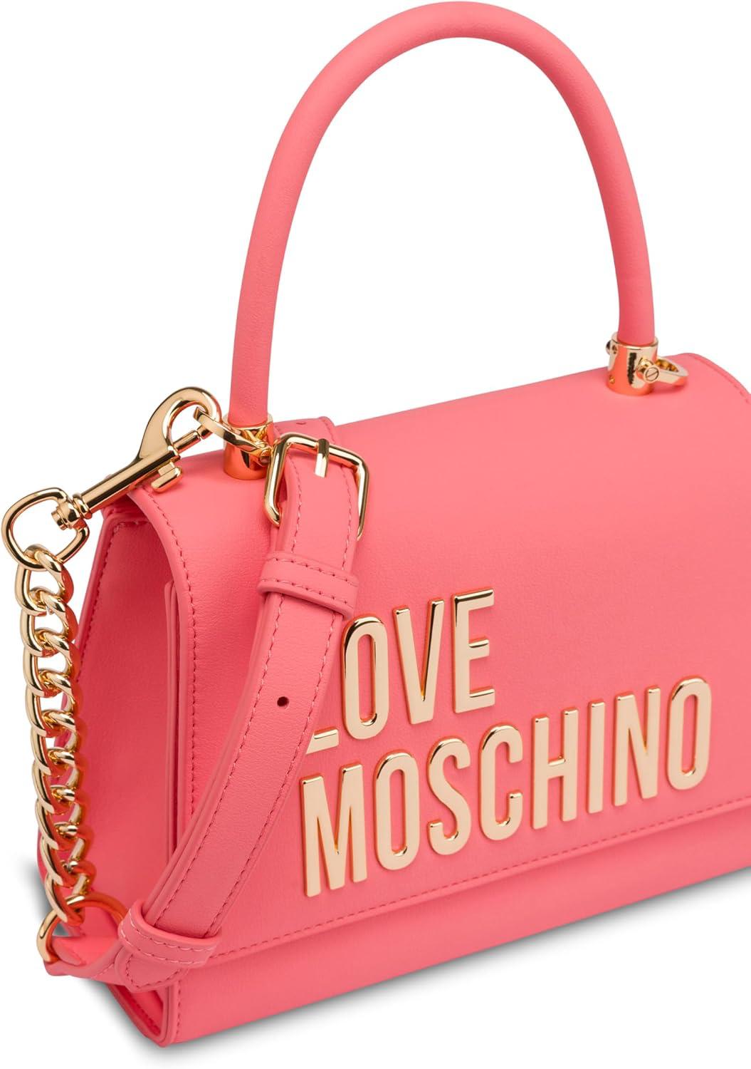 Borsa Donna a Mano Small LOVE M. linea Bold Bag colore Nero e Nikel