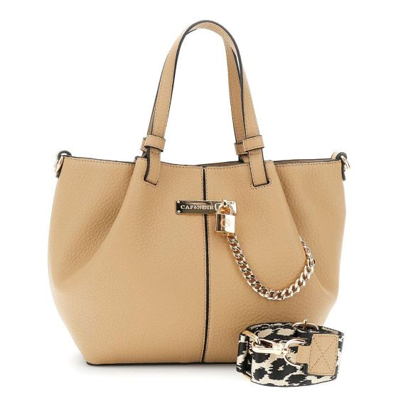 Borsa Shopping di CafèNoi con effetto pelle grana grossa YC0910