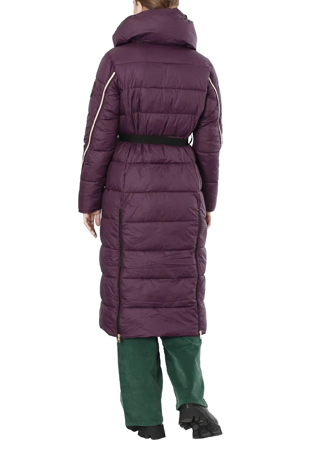 Piumino con cintura elastica e collo avvolgente Amarena JN0047