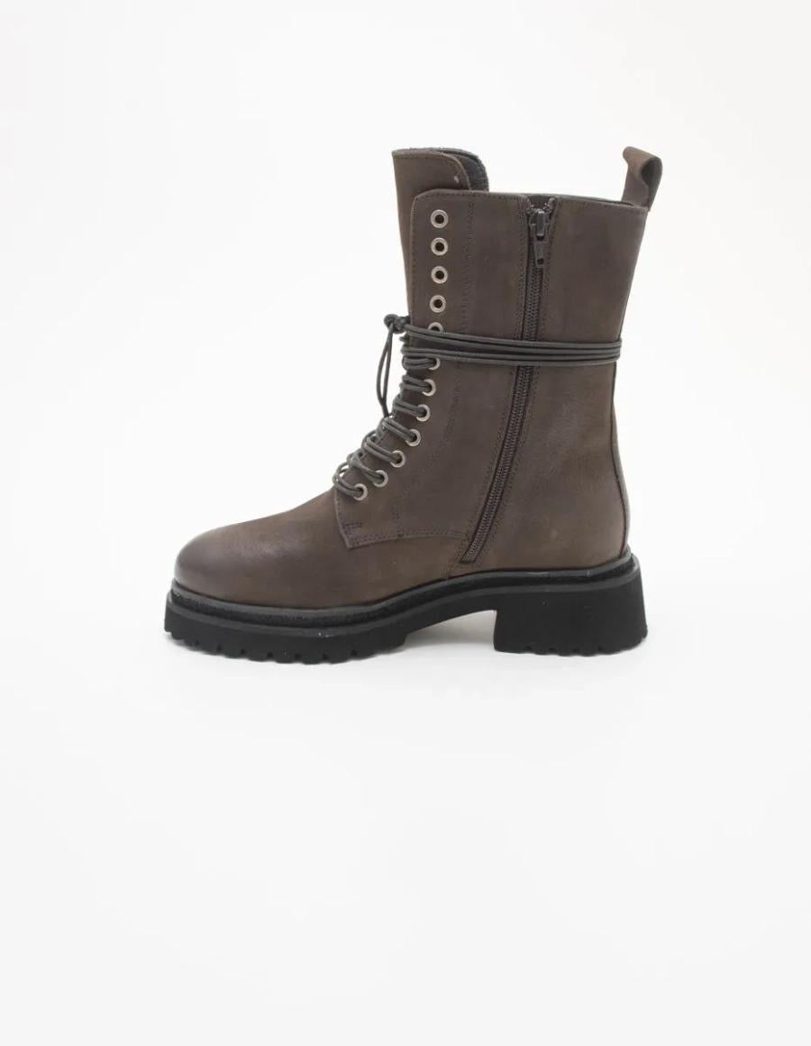 Tronchetti donna di CafèNoir allacciati in pelle nabuk Tacco 5,5Cm FD7005