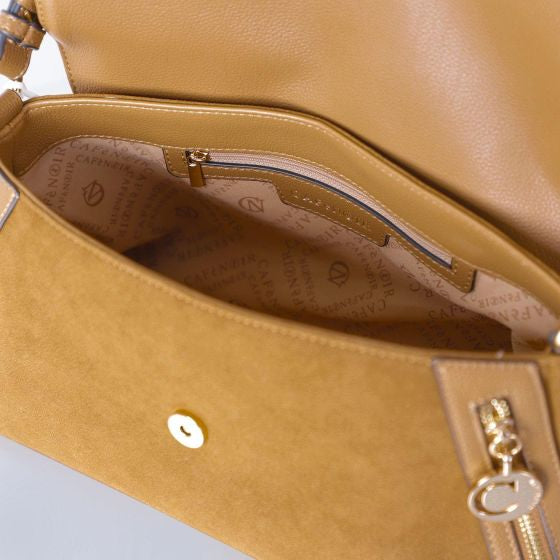 Sacca morbida con pattina di CafèNoir con effetto pelle tipo suede YB0906