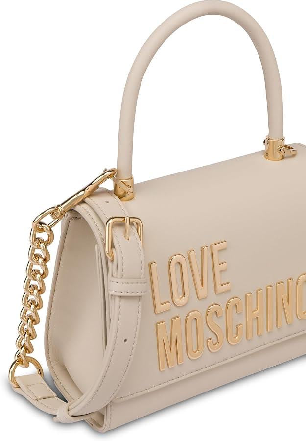 Borsa Donna a Mano Small LOVE M.  linea Bold Bag colore Nero e Nikel