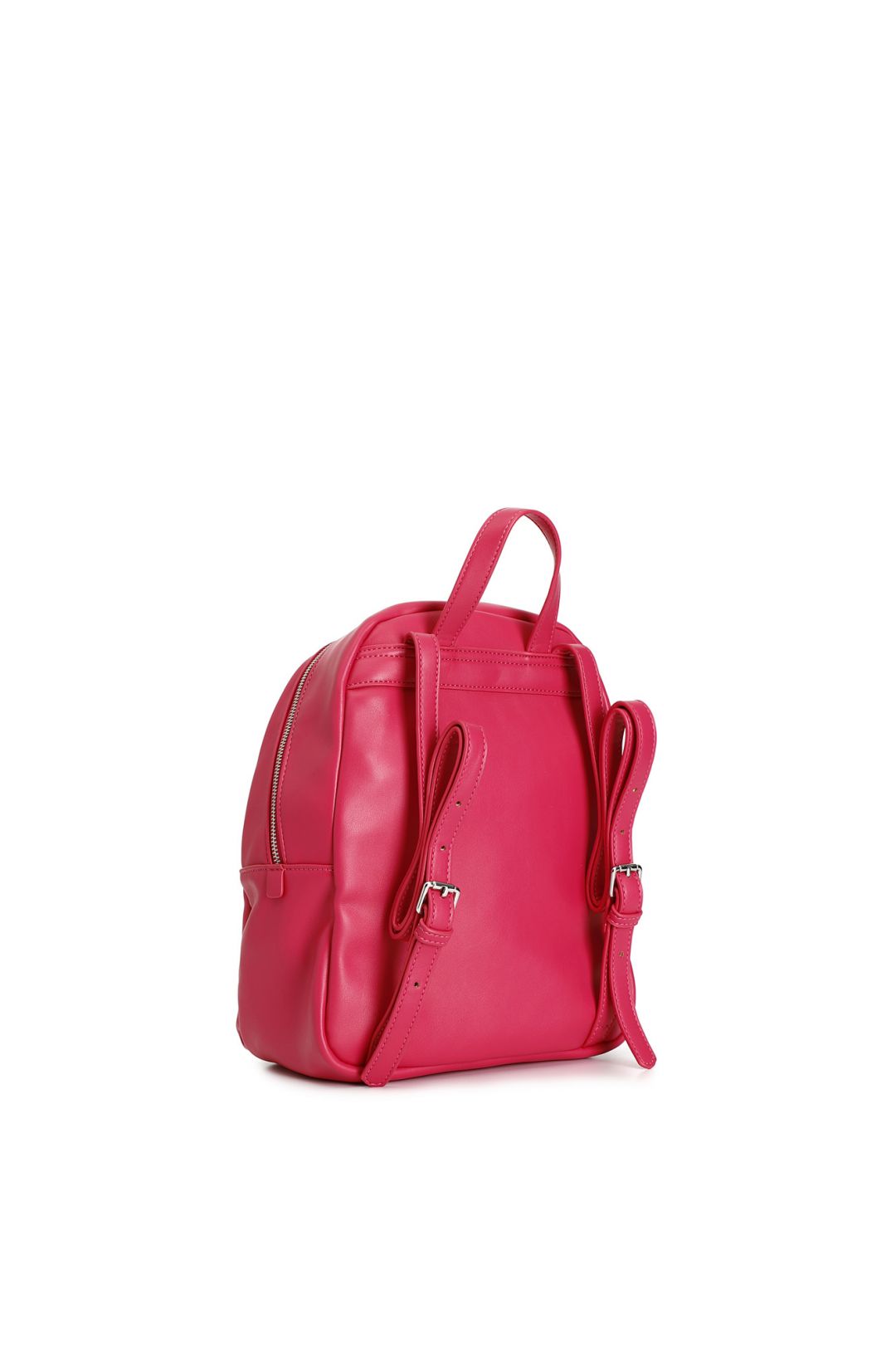 Zaino Cafènoir con logo ricamato e portachiavi personalizzato fuxia JB0001
