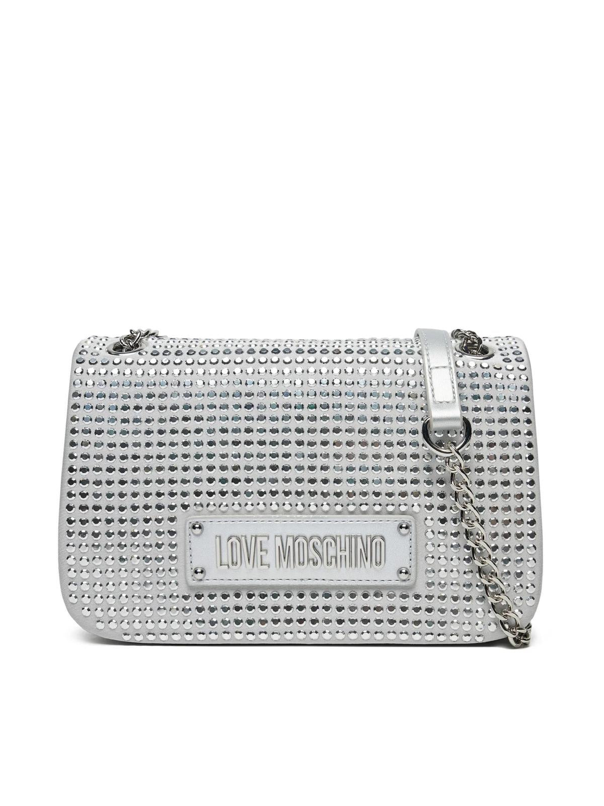 LOVE M. Borsa Tracolla Donna Argento Strass JC4136PP1MLL196B-PE25