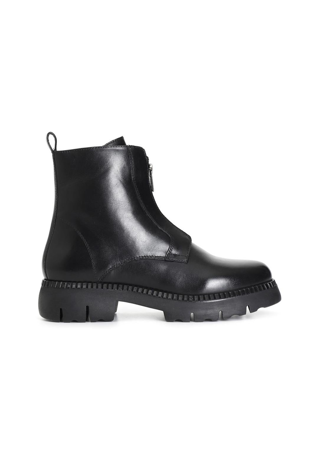 Tronchetto da donna Cafènoir in pelle con cerniera interna e zip ornamentale EB1167