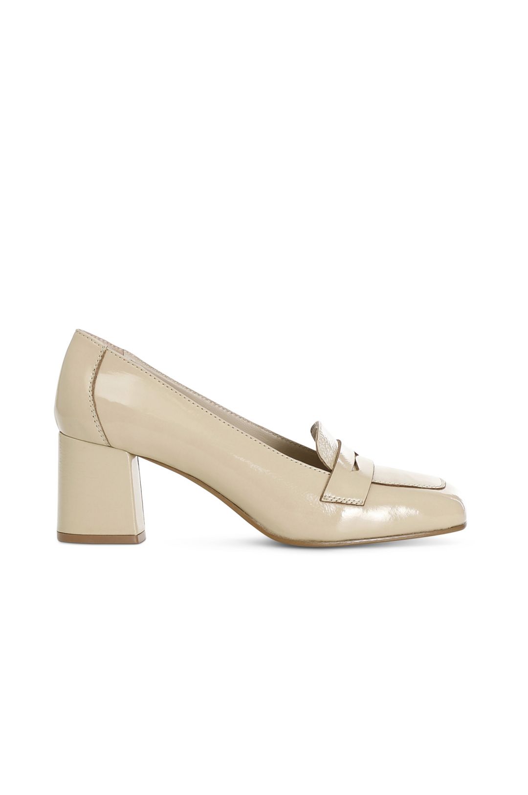 Mocassini Cafènoir  in pelle verniciata beige XV1106
