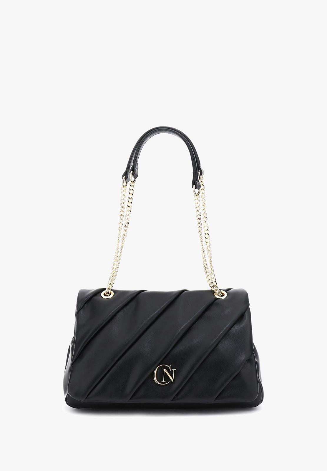 Borsa Cafènoir con patta plissettata WD0909
