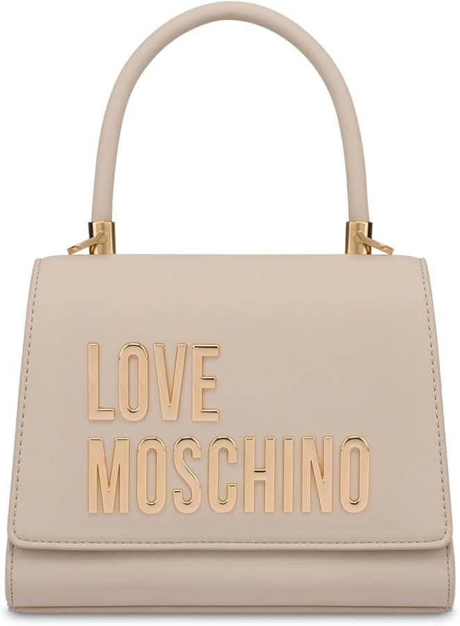 Borsa Donna a Mano Small LOVE M.  linea Bold Bag colore Nero e Nikel