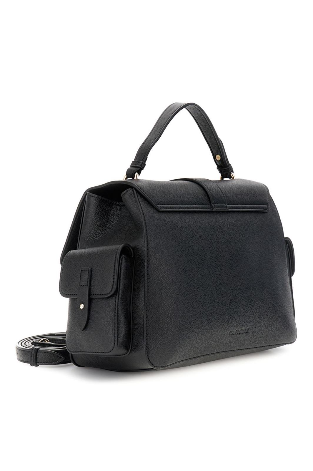 Borsa a mano di CafèNoir con pattina effetto pelle con grana NN0930