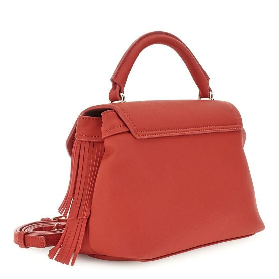 Borsa a mano in similpelle di CafèNoir con pattina e frange NE0935