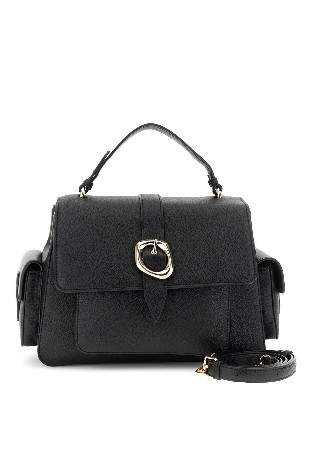 Borsa a mano di CafèNoir con pattina effetto pelle con grana NN0930