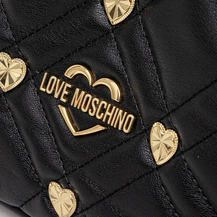 Borsa Donna a Mano LOVE M. linea Heart Studs Nera
