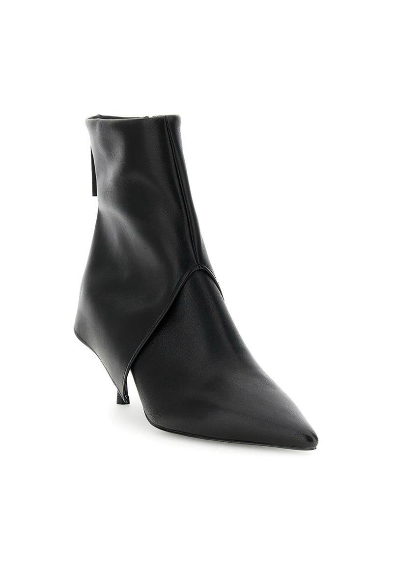 Tronchetti donna di CafèNoir con risvolto in pelle tacco 7,5 Cm NA4207