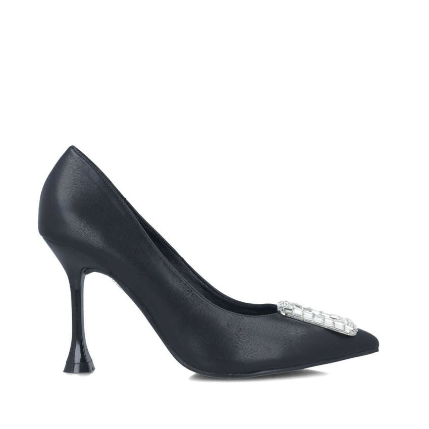 Menbur 24512 decolleté nera con strass