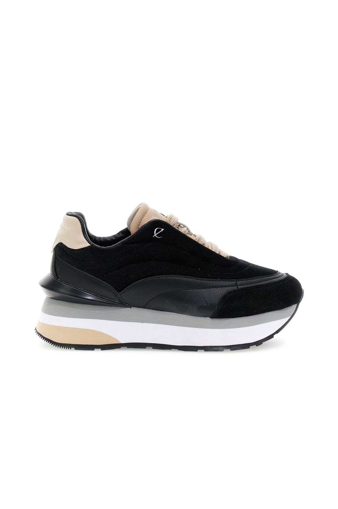 Sneakers Cafènoir Running in velluto e pelle DL9004