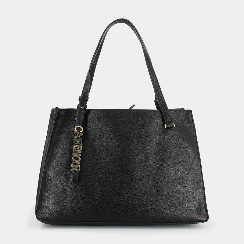 Borsa morbida di CafèNoir sfoderata con lettering NS0943
