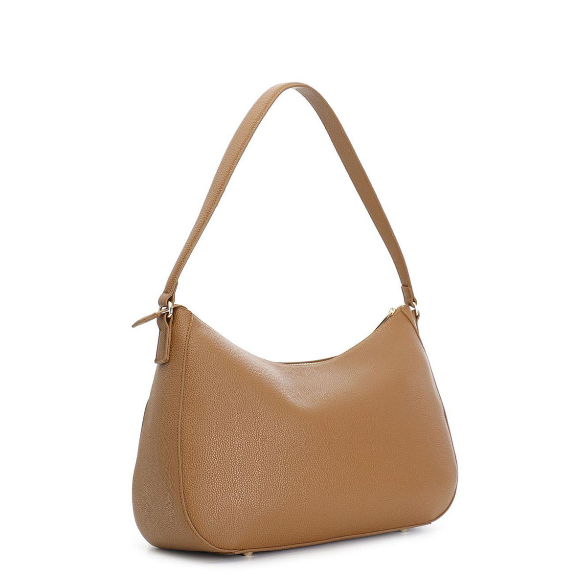 Borsa Cafènoir Hobo in materiale granoso ed effetto suede sul quadrante davanti, dettaglio nodi cuoio WF0712