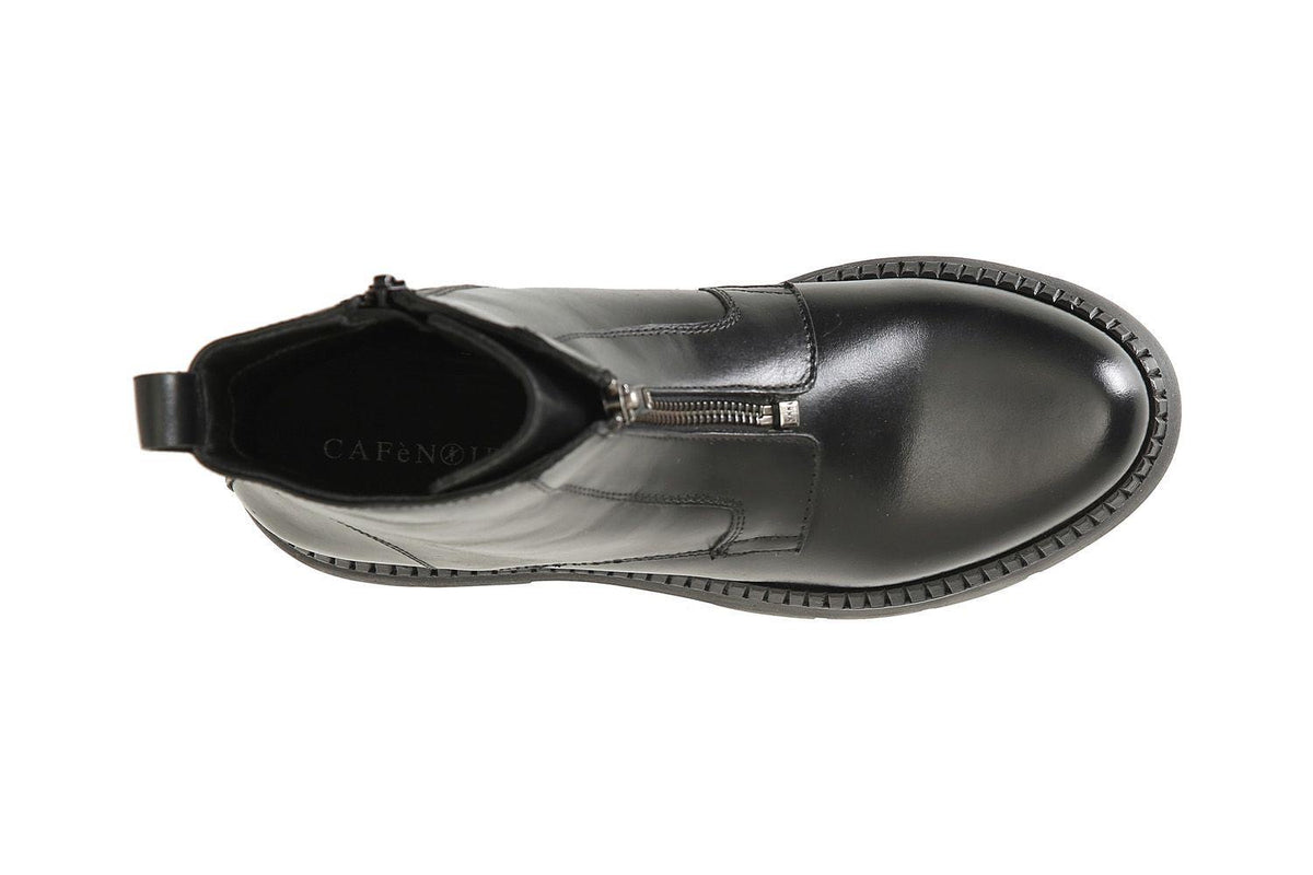 Tronchetto da donna Cafènoir in pelle con cerniera interna e zip ornamentale EB1167