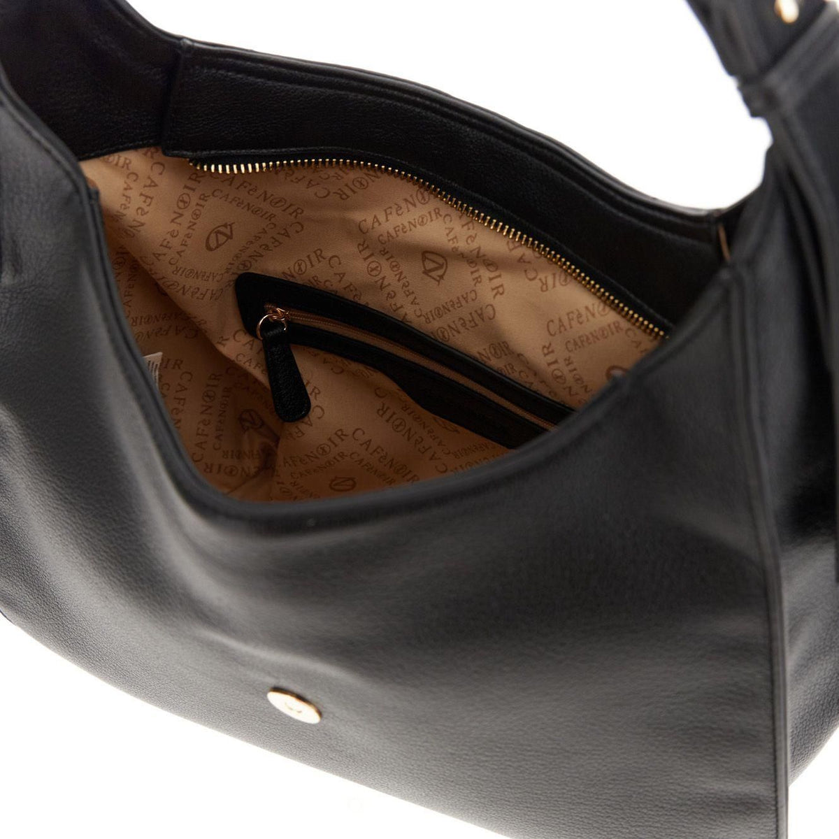 Borsa a spalla di CafèNoir con costole a contrasto NG0915