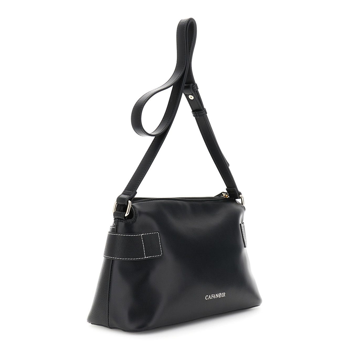Borsa Cafènoir a tracolla con dettaglio in metallo nero WG0919