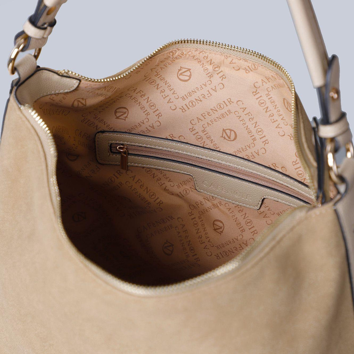 Sacca morbida di CafèNoir con effetto pelle suede YB0904