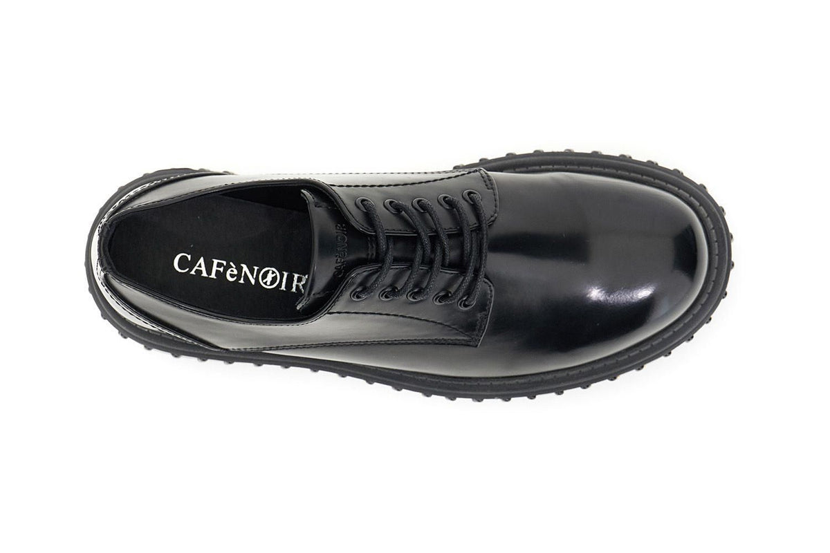 Derby donna stringata di CafèNoir in similpelle con effetto spazzolato FC9600