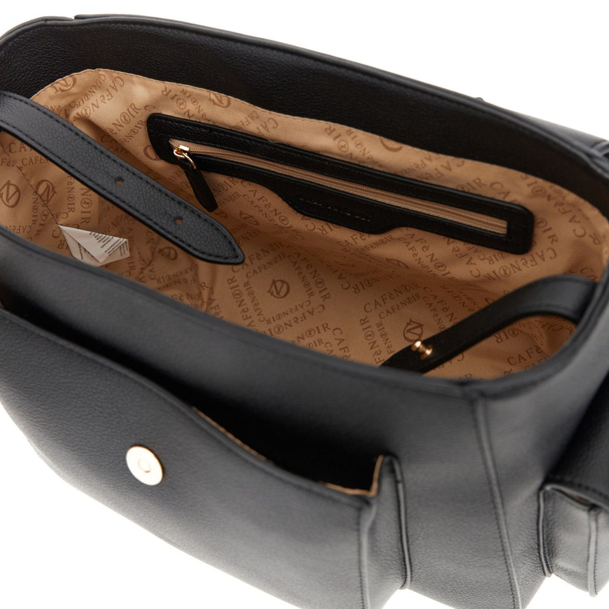 Borsa a mano di CafèNoir con pattina effetto pelle con grana NN0930