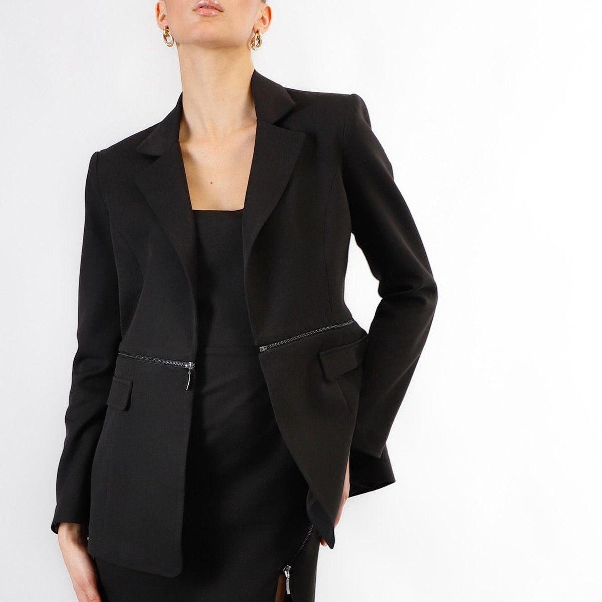 Giacca donna CafèNoir con zip in vita JH0075